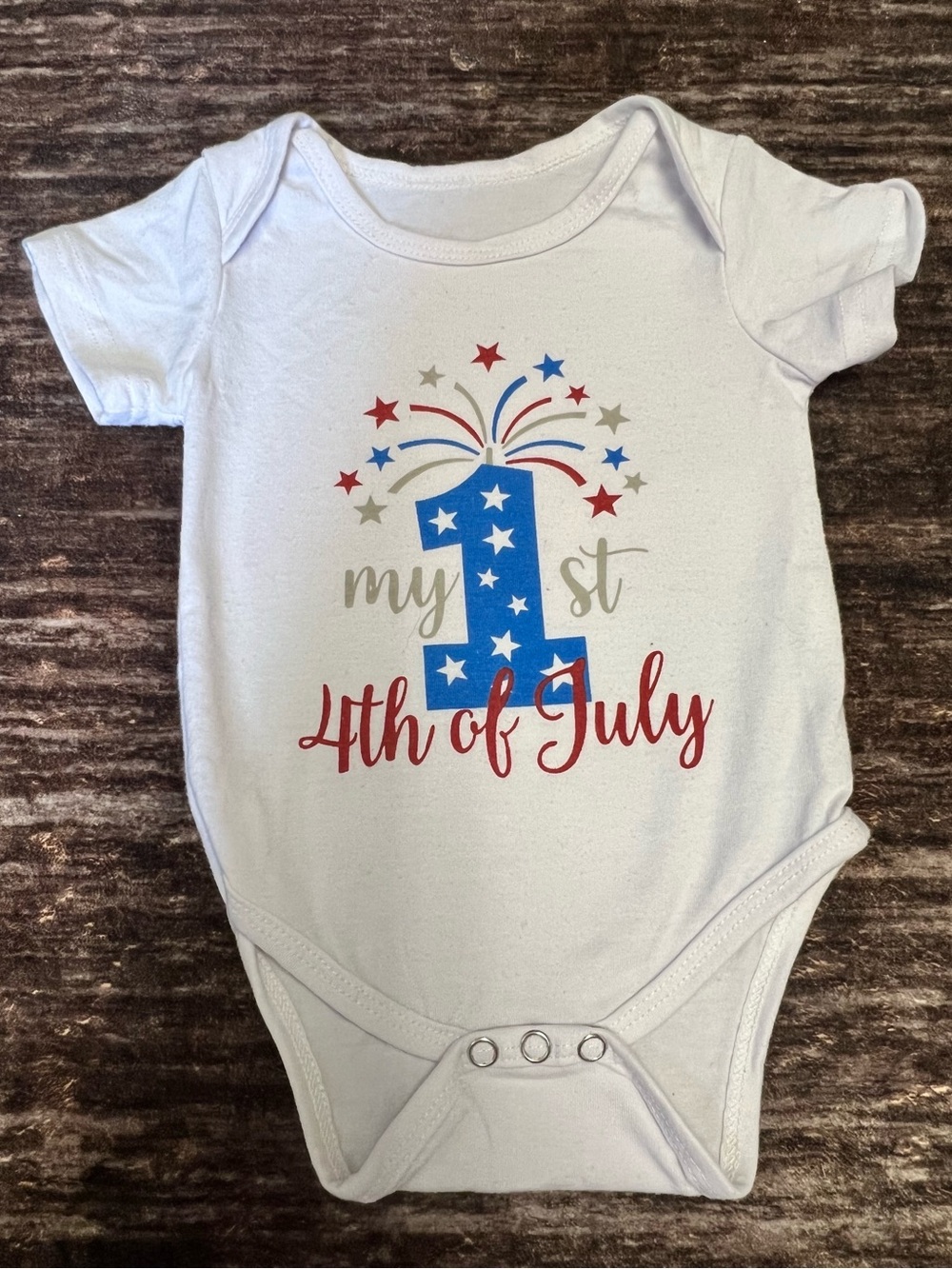 Baby 'My 1st 4th of July' Patriotic Onesie